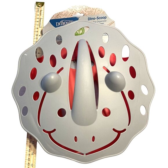 Dr Browns Dino Scoop Bath Toys Organizer Triceratops Red Gray BPA Free Plastic - Picture 15 of 16
